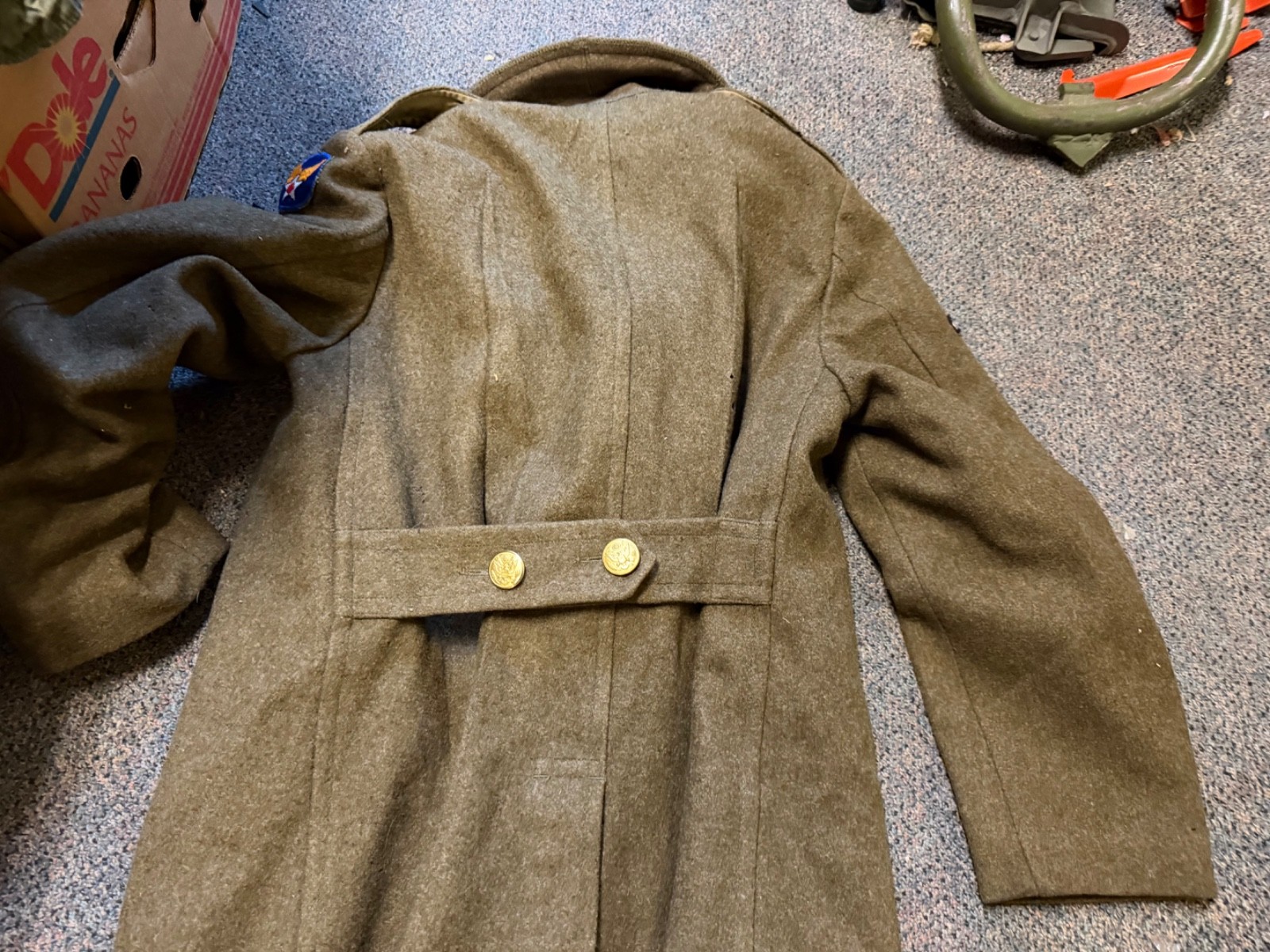 ORIGINAL WWII US ARMY WINTER M1938 GREATCOAT OVERCOAT- MEDIUM/LARGE 42R