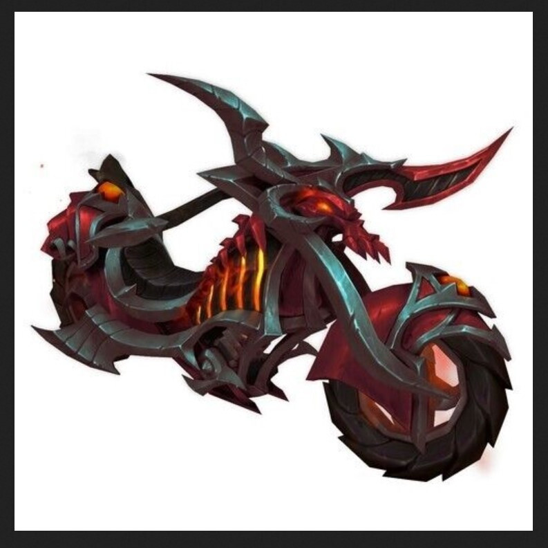 Hateforged Blazecycle Mount Mountain Dew Promo Hateforged Fire Wheel WoW