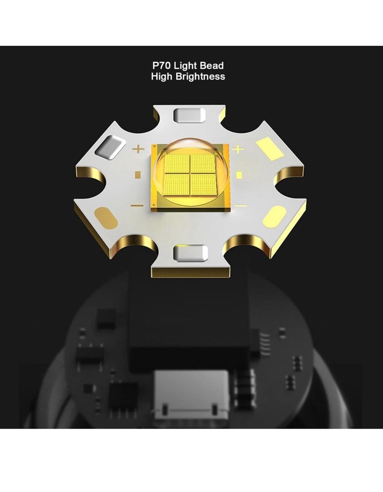 Strong Light Flashlight USB Charging Multi-Function Super Bright Outdoor Hiking