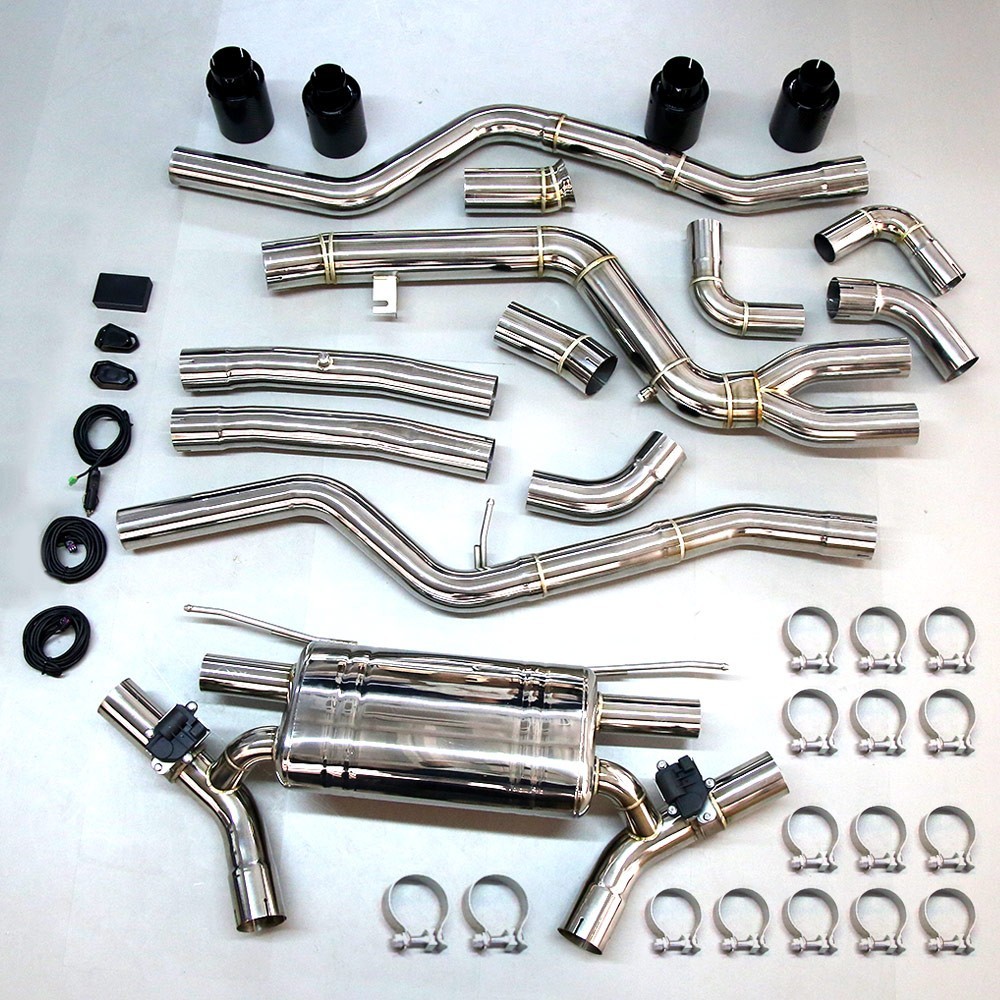 Catback Exhaust Kit For 2020-2025 BMW M340i M440i Stainless Steel 4'' Tip