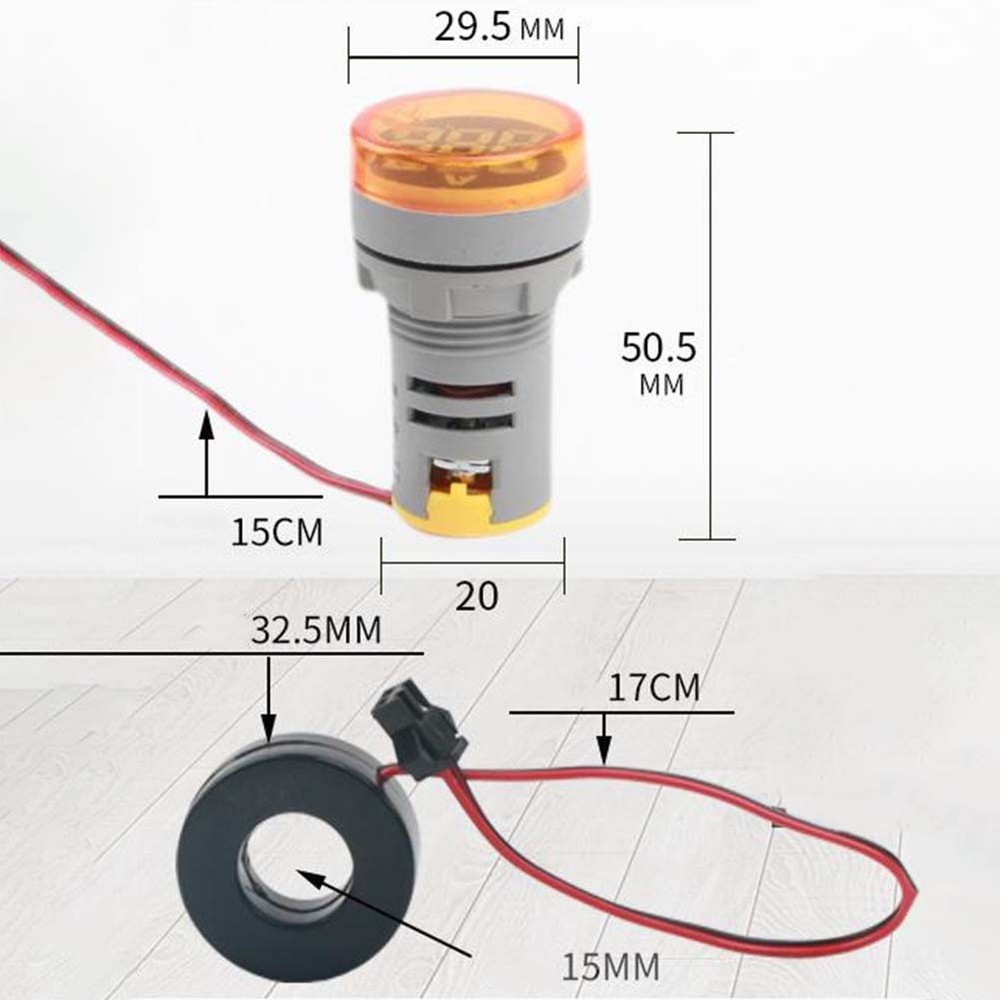 Digital AC Current Meter Set of Two with Robust Construction and Design