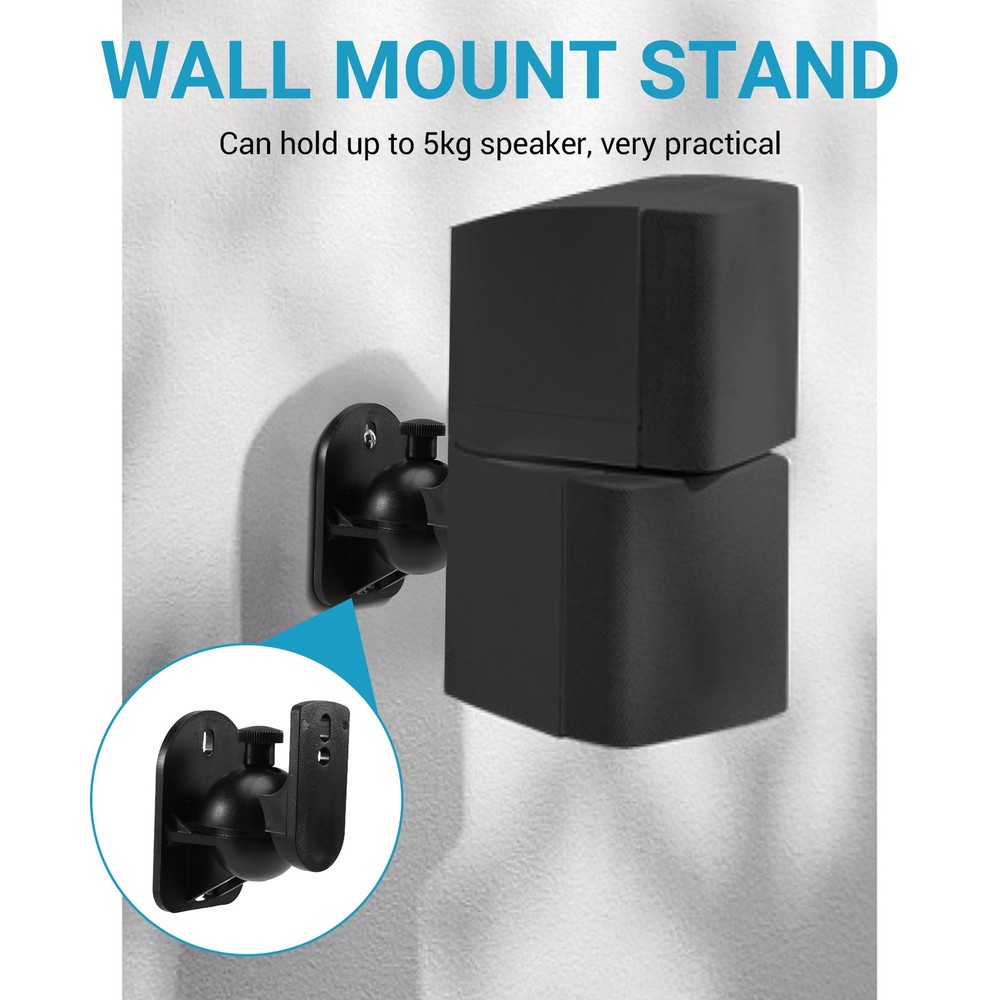 4PCS Universal Speaker Wall Mount Bracket Ceiling Stand Clamp with2799