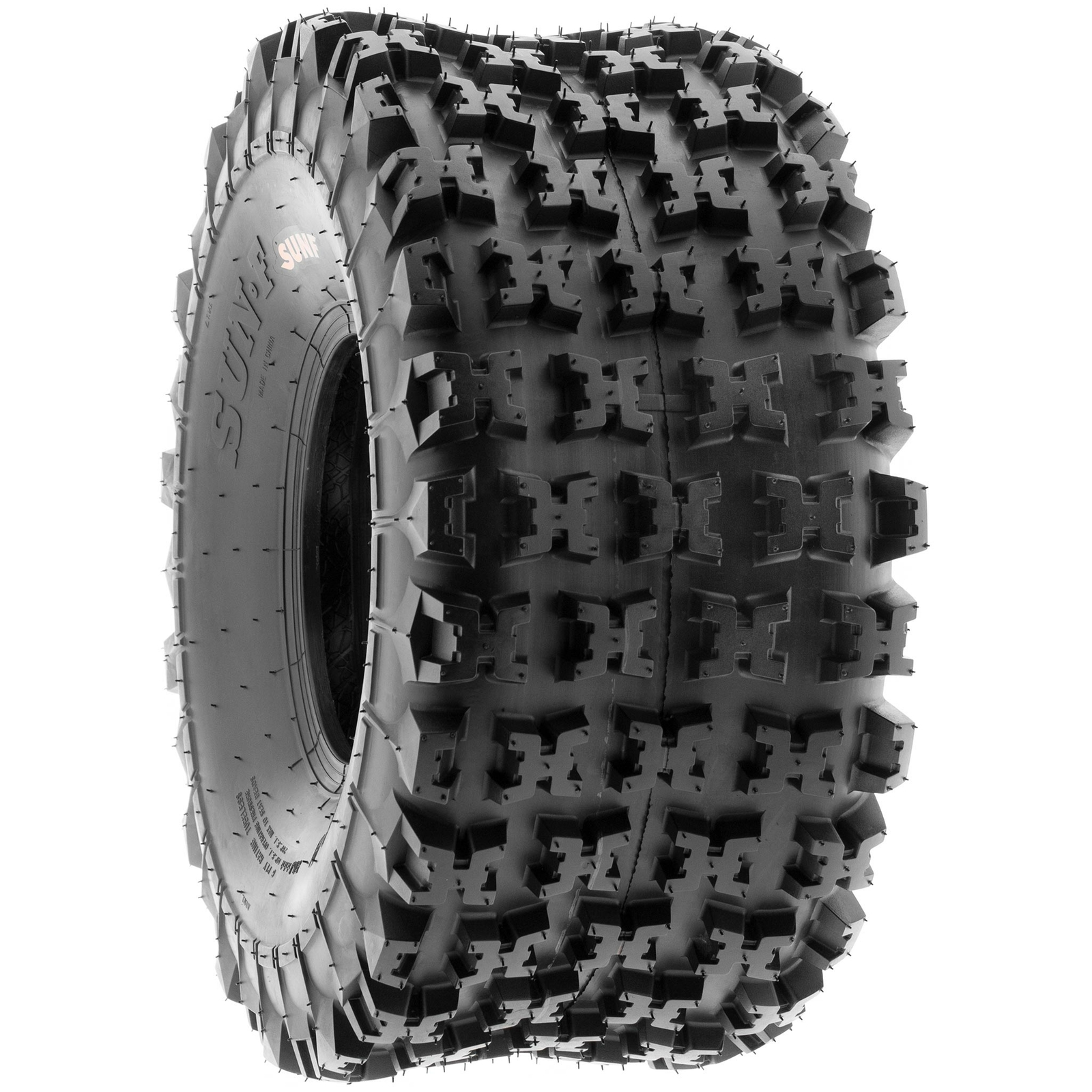 SunF 20x11-8 ATV UTV Knobby Tire 20x11x8 Sport Race 6 PR A027 - Pair of 2