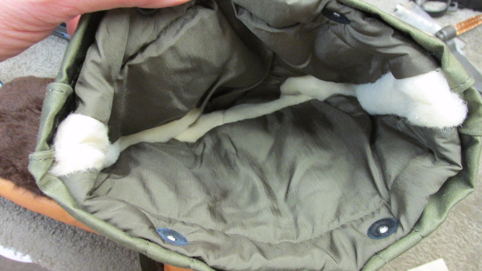 US KOREAN WAR ERA M1949 ARCTIC MITTENS NOS 1951 ALPACA FUR EXTREME COLD WEATHER