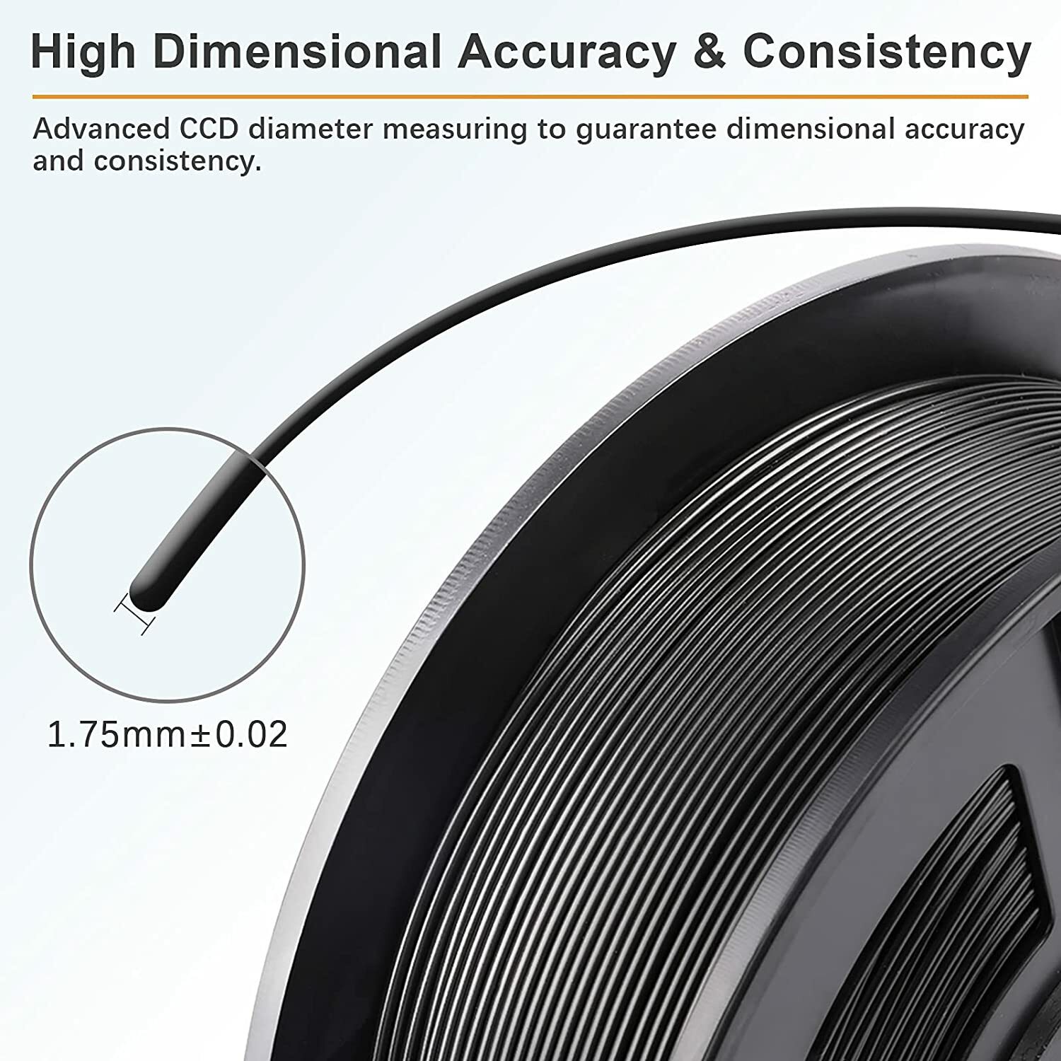 JAYO 10Rolls 1.75mm Filament 3D Printer PLA PLA+ SILK PETG 1.1KG Low Shrinkage