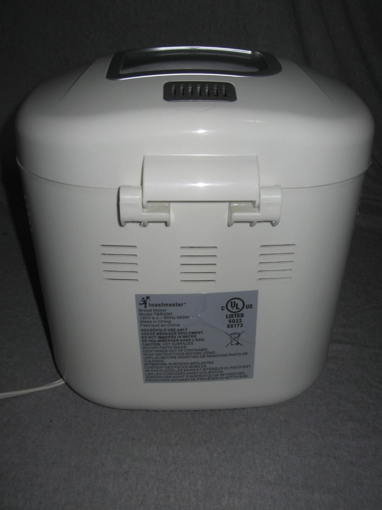 TOASTMASTER 2lb Horizontial Bread Maker Machine Model TBR20H Excellent