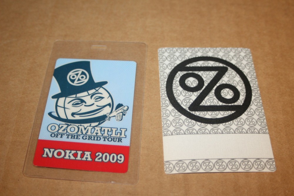 Ozomatli - 2x Backstage Pass - one laminated  - Free Postage -