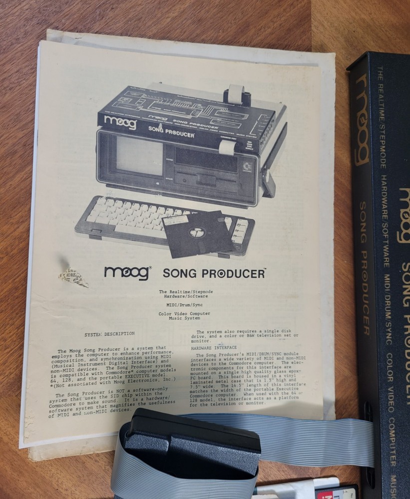 Moog Sound Producer MIDI/Drums/Sync Trigger Intereface W/ Software Commodore 64