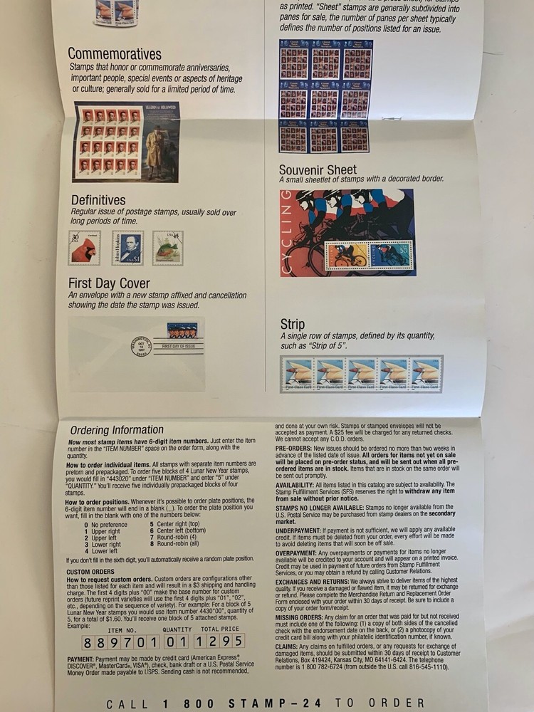 USA Philatelic Stamps Catalog Spring 1998 Mars Pathfinder Vol. 3 No. 1 Vintage