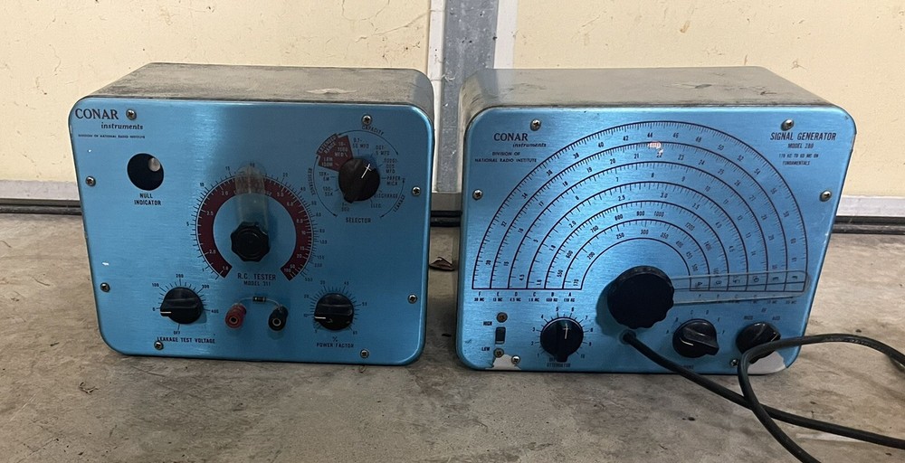 CONAR R C tester model 311 And Signal Generator Used Untested
