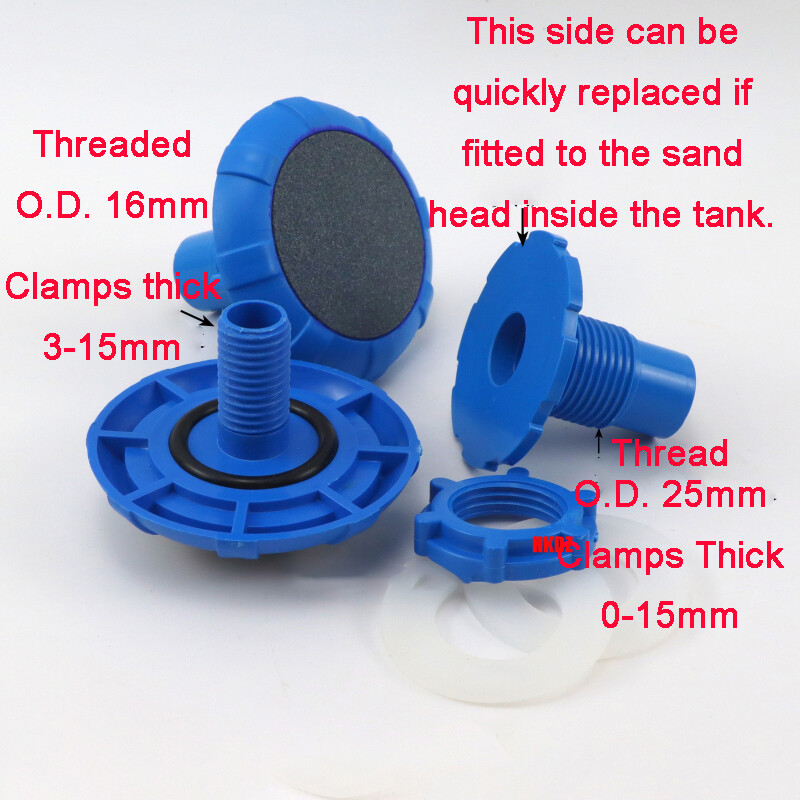 Fish Tank Air Pump Bubble Oxygen Diffuse Disk Stone Plastic Aquarium Pond Plugs