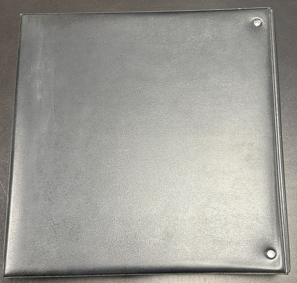 Vintage Supersafe Mint Sheet Stamp Album, Black w/ 50 Double-Sided Pages