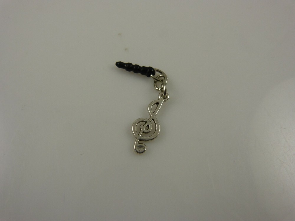 Music note plug cell phone or Ipad charm ear cap dust plug