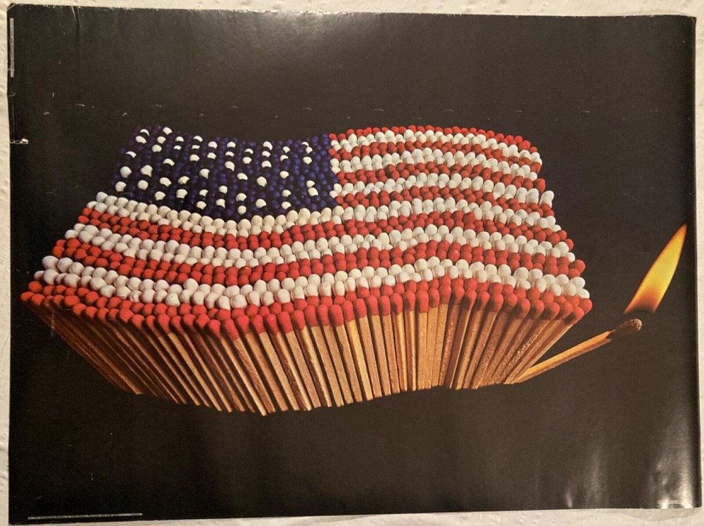 Stars And Stripes Forever? ‘70 Personality Poster New York City Hippie Head Shop