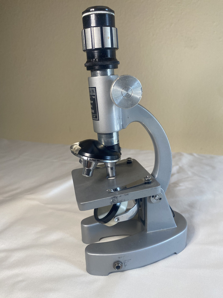 Vintage Microscope with Case