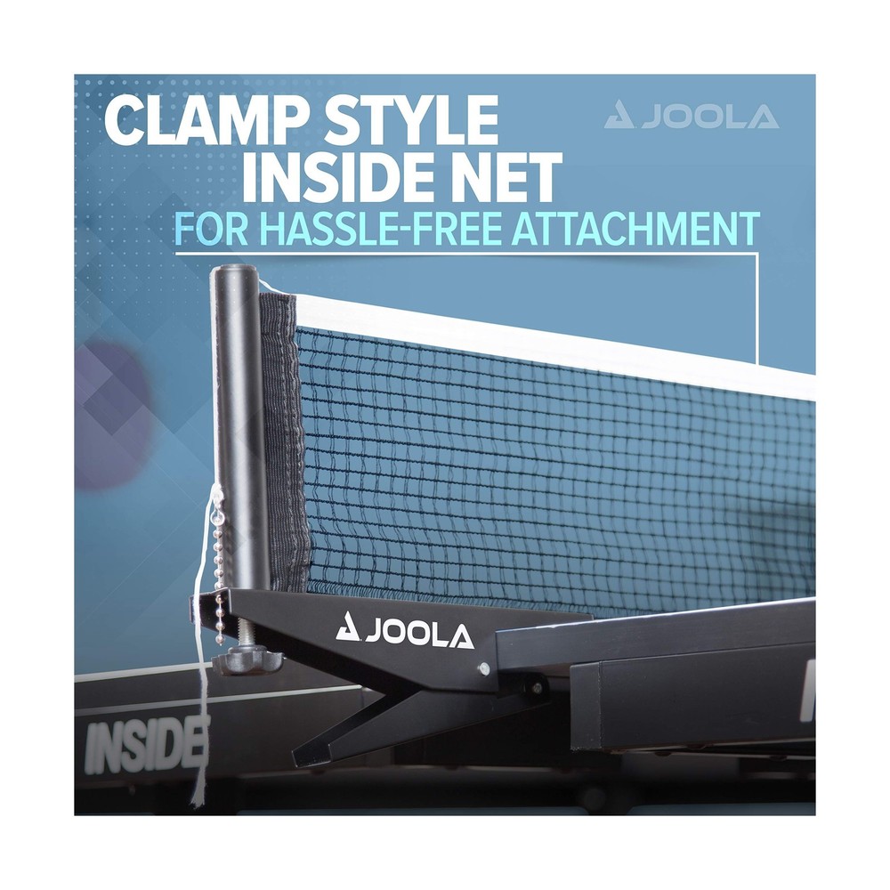 JOOLA Inside Professional MDF Indoor Ping Pong Table with Quick Clamp Table T...