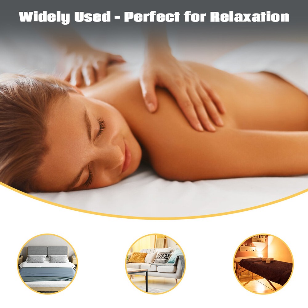 Massage Table Bed Warmer Heating Pad w/5 Heat Settings & Digital Timer 71"X30"