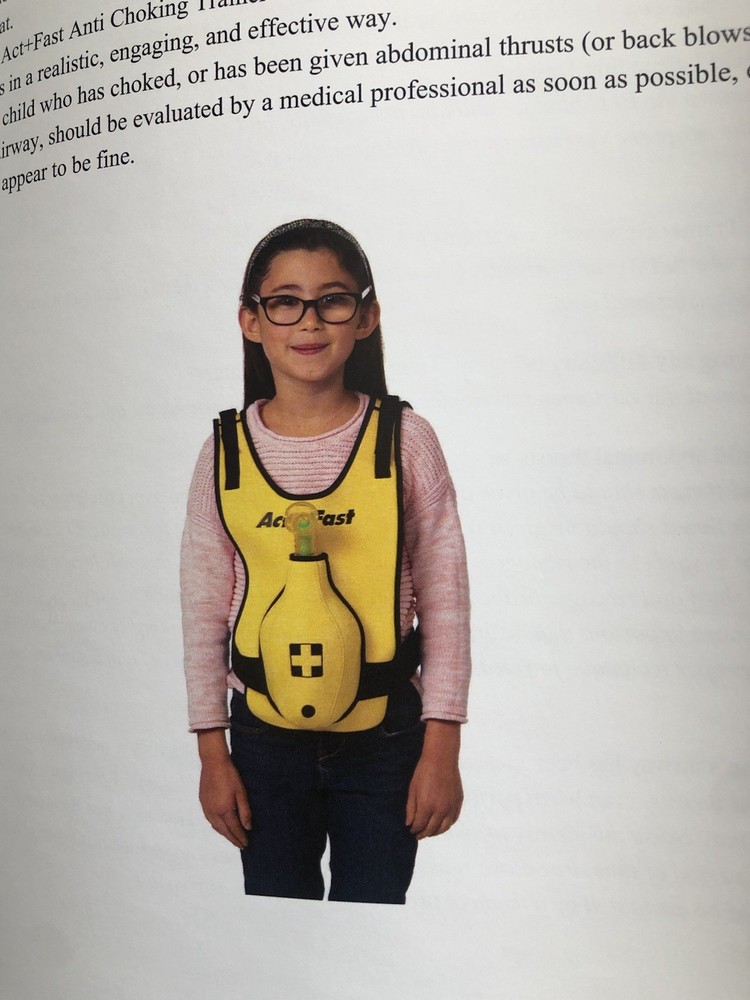 Anti choking elementary school trainer