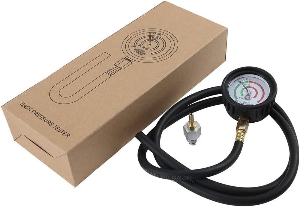 Auto Car Exhaust System Back Pressure Tester Meter Gauge Test Tool Kit Sensor