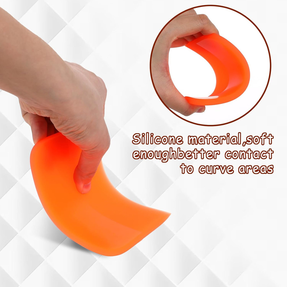 Soft Silicone Squeegee for Vinyl Wrap TPU Material Window Tint Small Squeegee V-