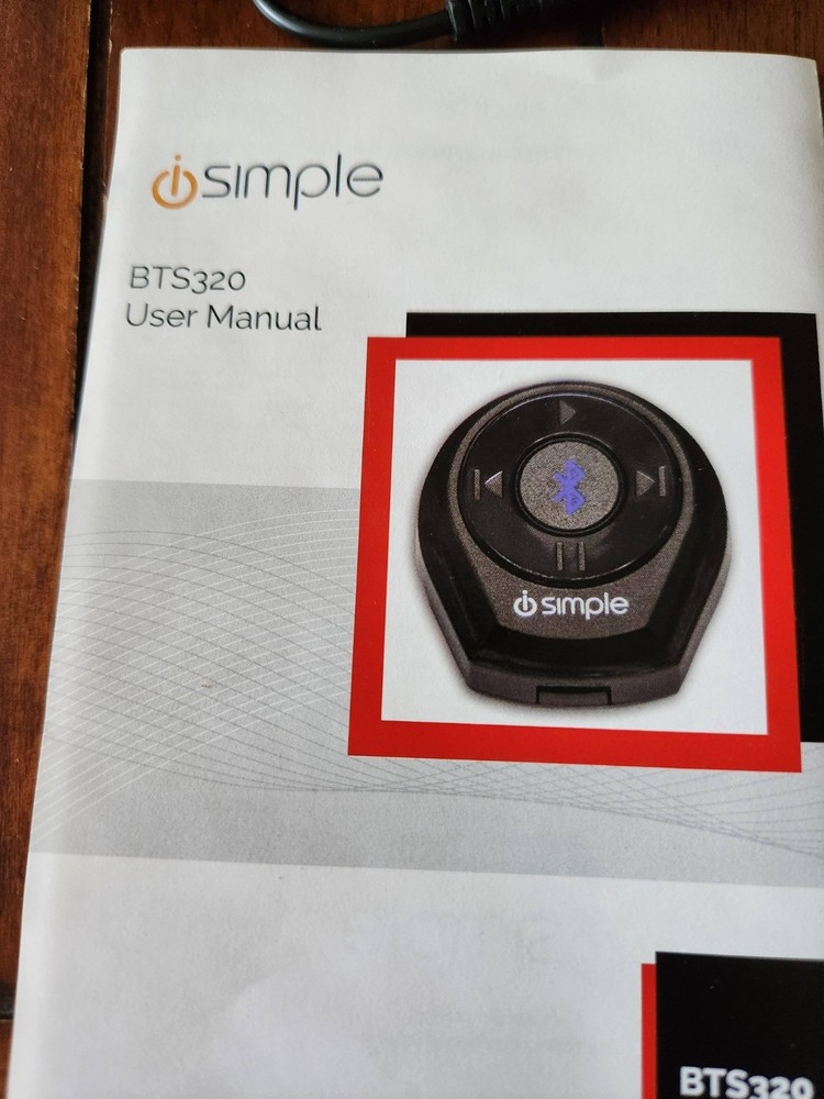 iSimple BTS320 Vehicle Wirelss BlueTooth Adapter Music Streming - Black