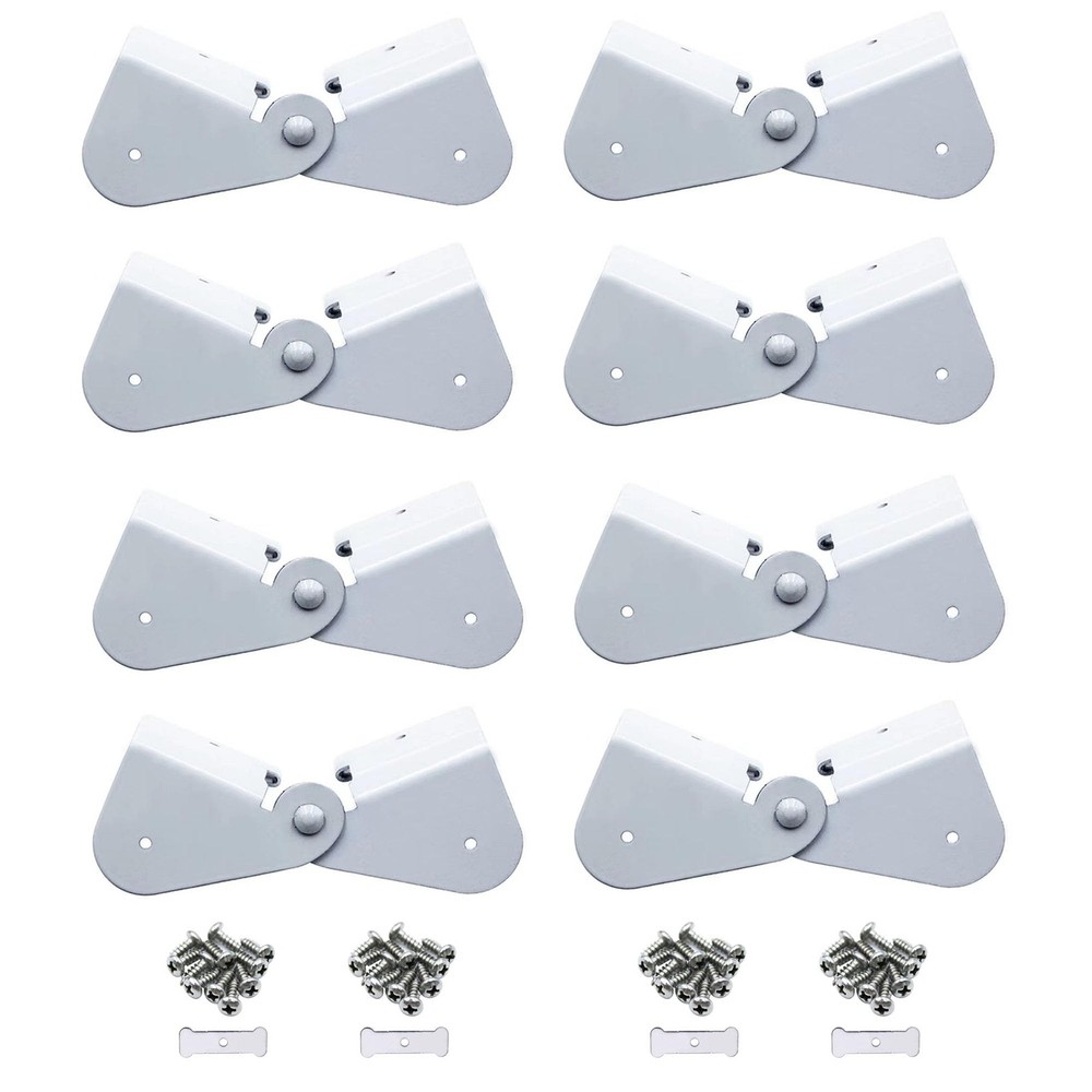 IGIUA Gutter Downspout Flip-Up Hinge, Gutter Extension Hinge (8 Pack)