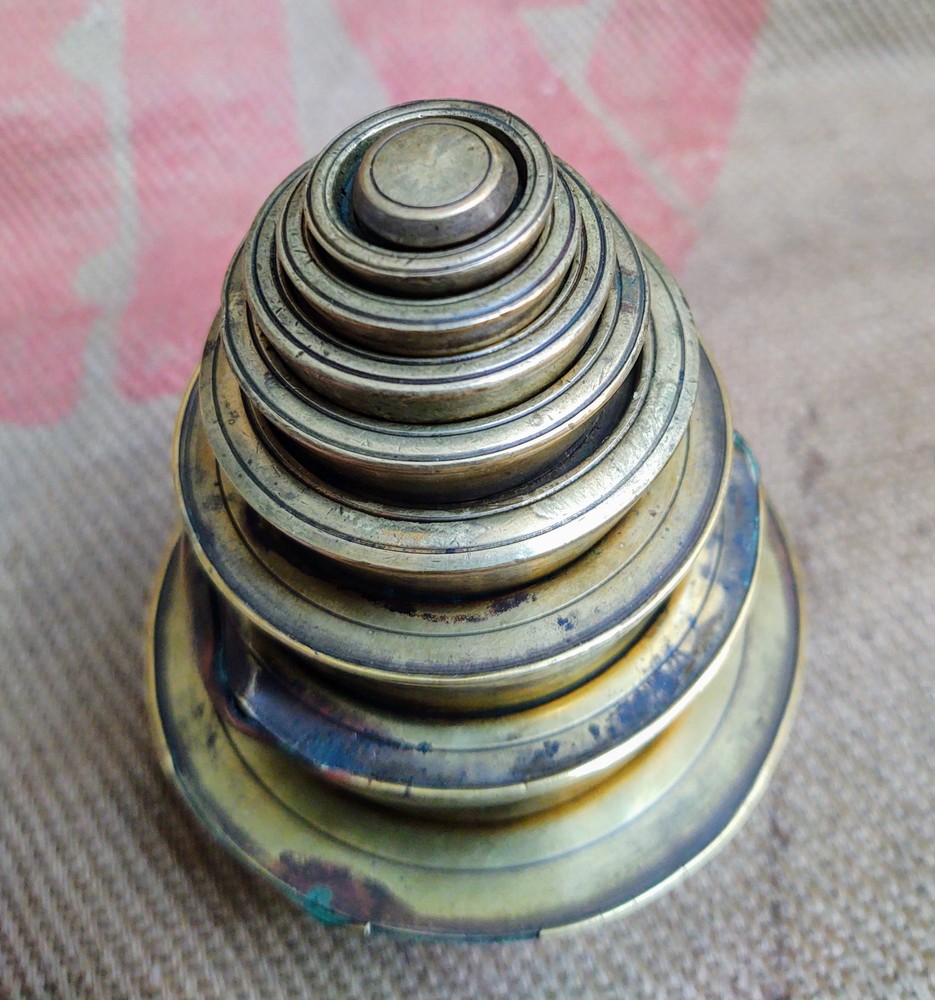 Large Unusual Antique Postal Scale Weights
