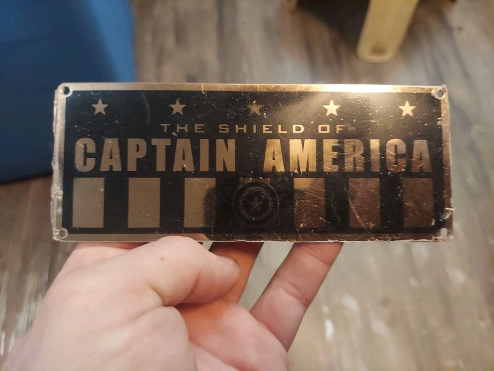 CAPTAIN AMERICA SHIELD DISPLAY PLACARD