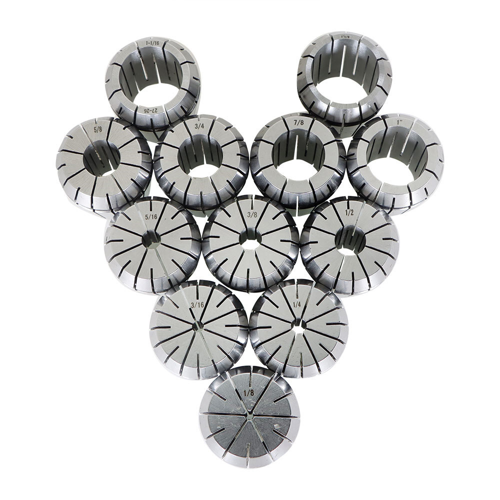 12 Pack ER40 Collet Set Spring Collets Chuck 1/8"- 1-1/8" Precision For Lathe
