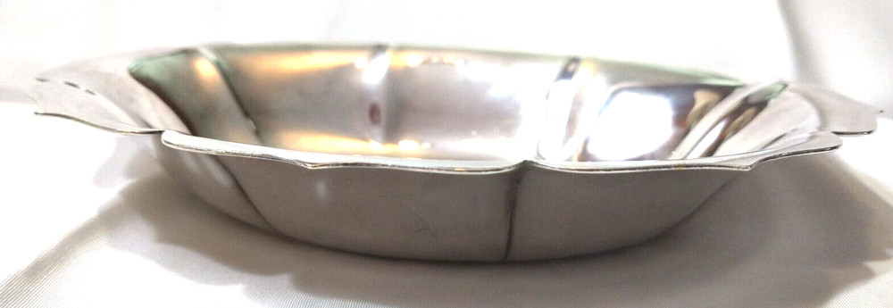 Vtg Towle EP Silver Plate Flower Bowl 3D Raised Flower Design Bottom, Small Bowl