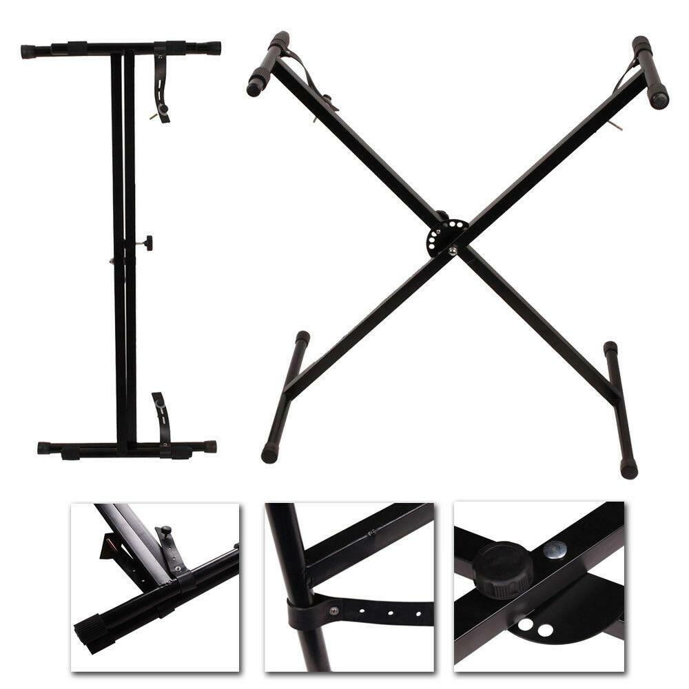 Keyboard Piano X Stand Electric Organ Rack Height Adjustable For 49 61 76 Key