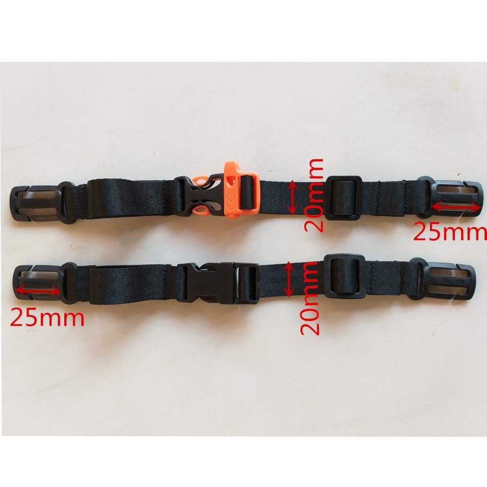 HDHYK 2 Pack Backpack Chest Strap- Nylon -Suitable for Webbing on The Backpac...