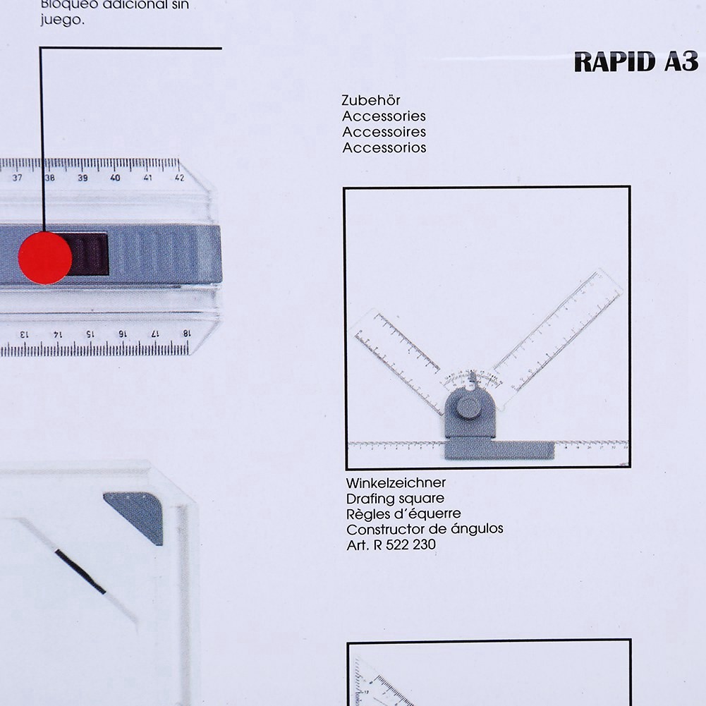 Hot A3 Drawing Board Portable Drafting Kit Table With Ruler UTS
