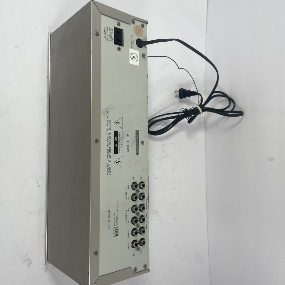 Vintage BSR EQ-110X Stereo Frequency Equalizer - Tested Working