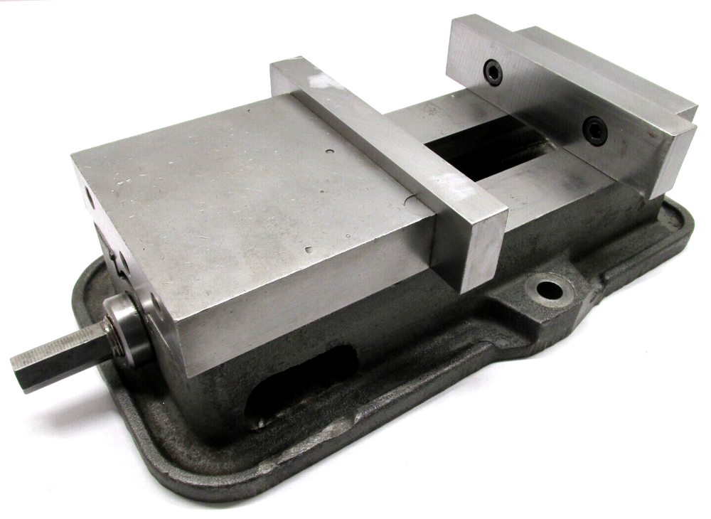 KURT ANGLOCK 6" MILLING MACHINE VISE w/ JAWS & HANDLE - #D60