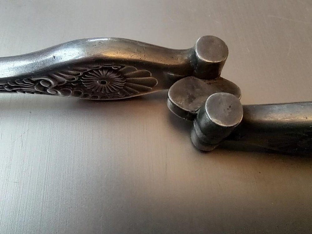 Vintage Gorham Co Reversible Hinged Nutcracker Shell Cracker