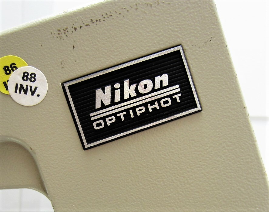 Nikon Optiphot Microscope Arm & Stage Assembly