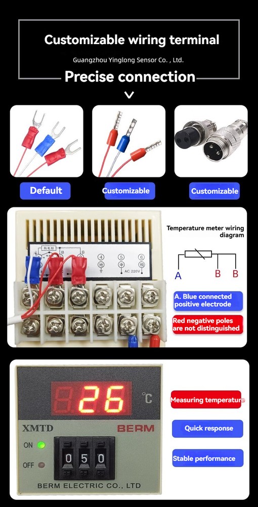 Pt100/PT1000 SMD Temperature Sensor Temperature Probe Thermocouple Surface End