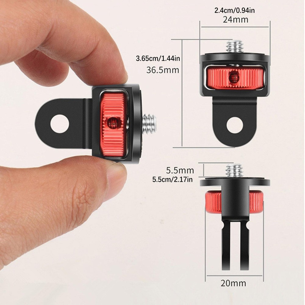 Universal Conversion Adapter 1/4" Inch Mini Tripod Screw Mount For Action Camera