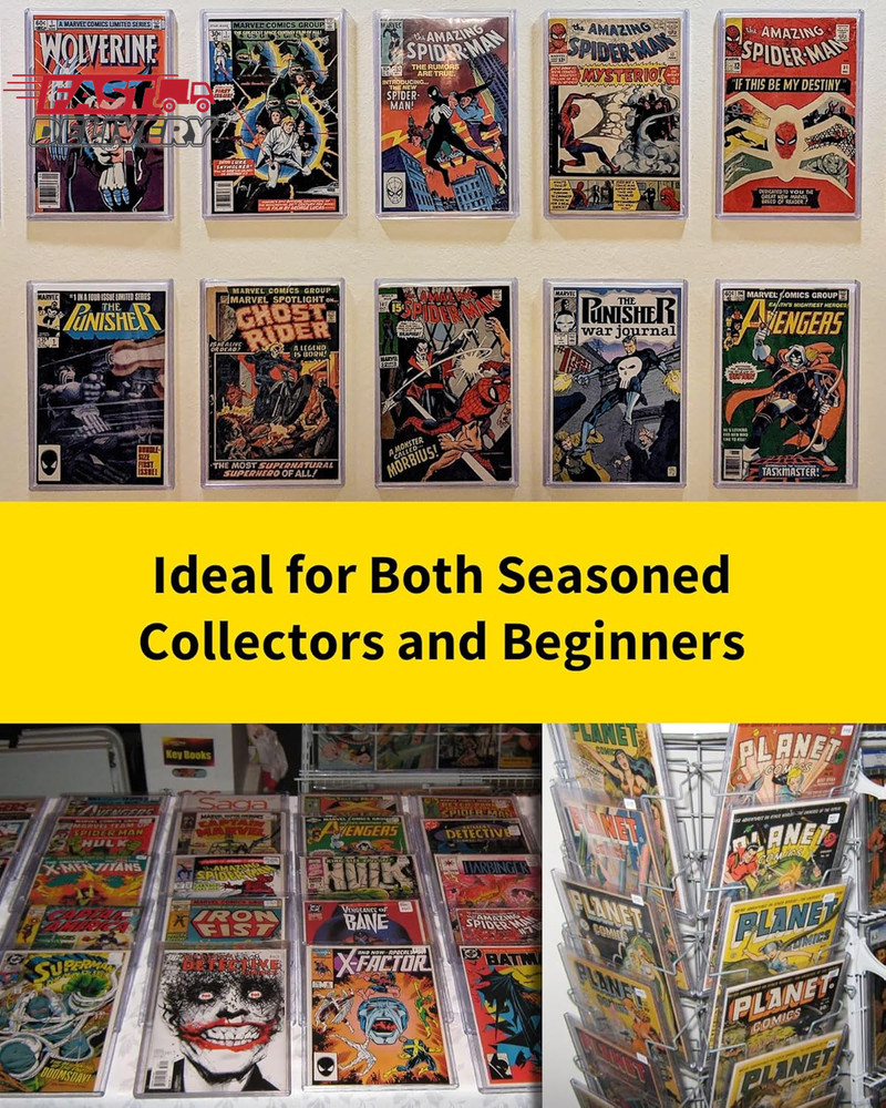 Comic Book Top Loaders - Protector Hard Case Sleeve, Toploader Holder for Silver