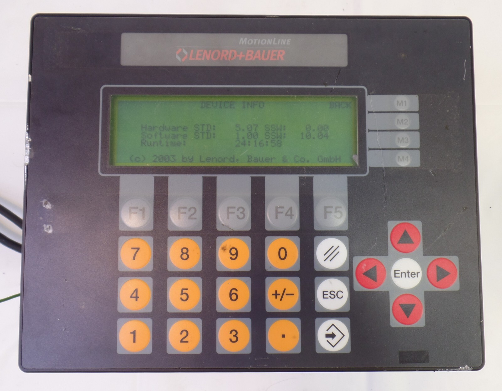 Lenord Bauer MotionLine Pitch Controller GEL 8230Y005, For Parts/ Repair