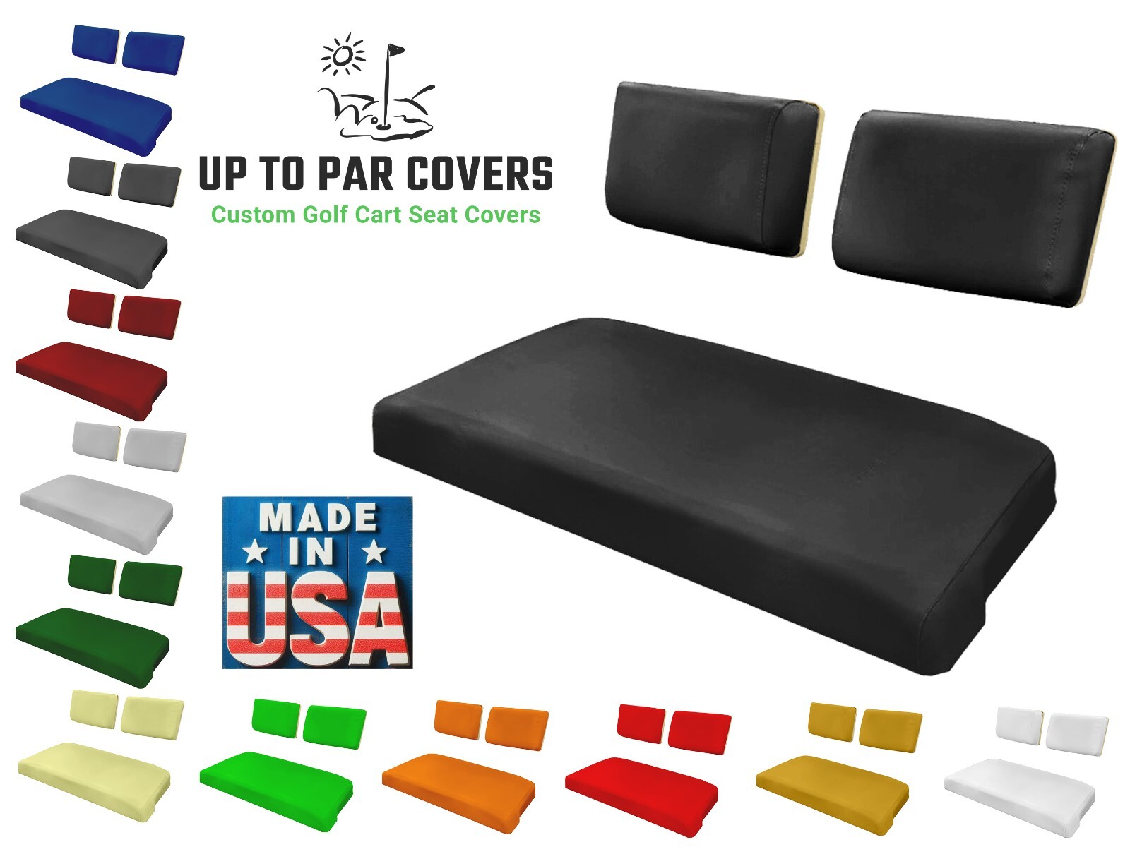 E-Z-GO Marathon Replacement Golf Cart Seat Cover Set