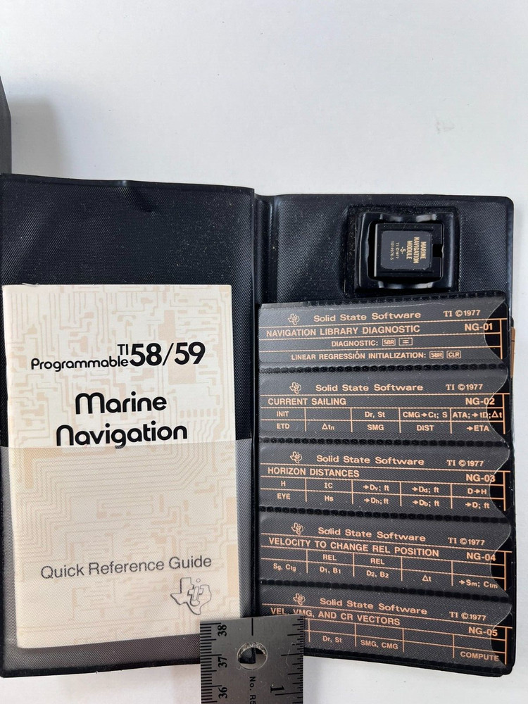 Texas Instruments Programmable 58 Calculator Master Library & Marine Navigation