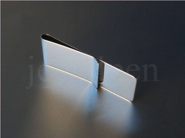 Money Clip - Solid 925 Sterling Silver - Custom Made (V3)