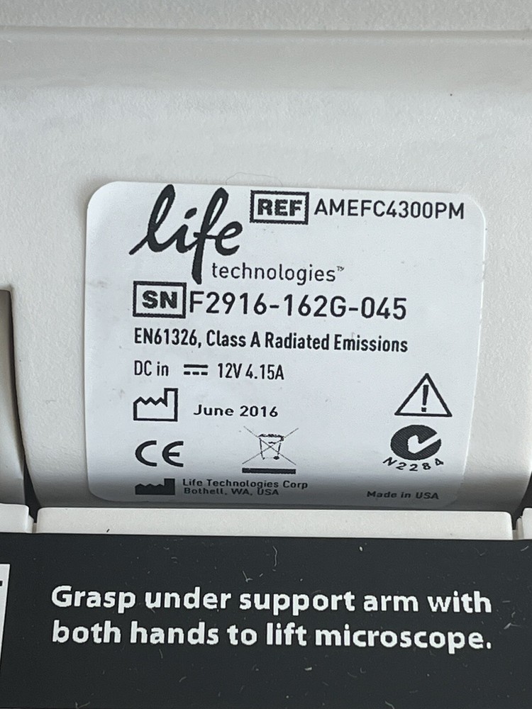 Invitrogen Life Technologies EVOS FLc Digital Inverted Fluorescence Microscope