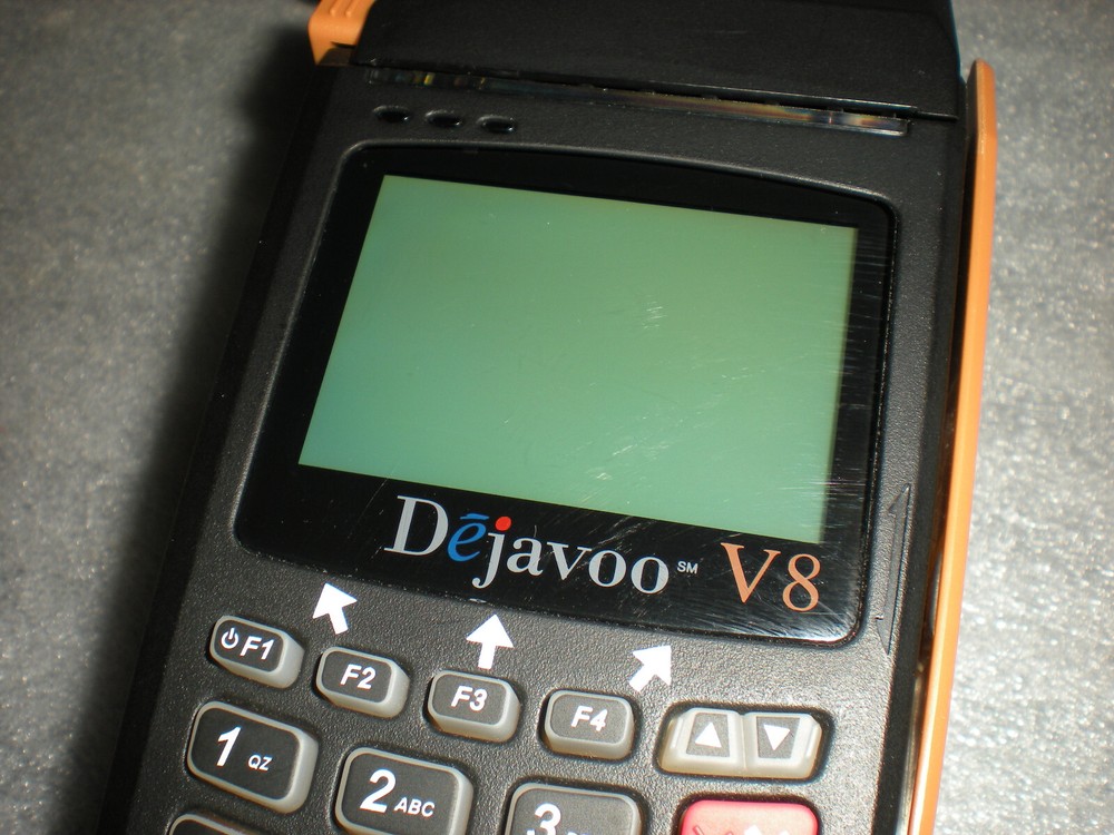 DeJavoo V8 Vega 5000 CT Credit Card Processing Machine Terminal ASIS UNTESTED