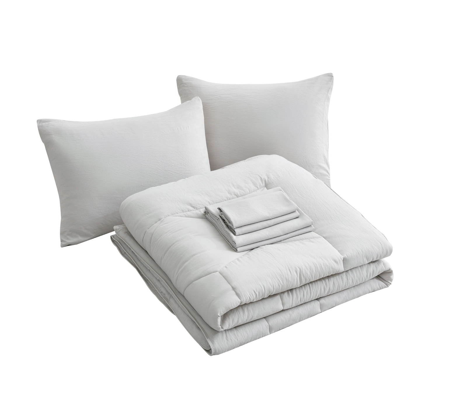 Chezmoi Collection Piper Bed in a Bag Honeycomb Quilted Comforter Set and Sheets