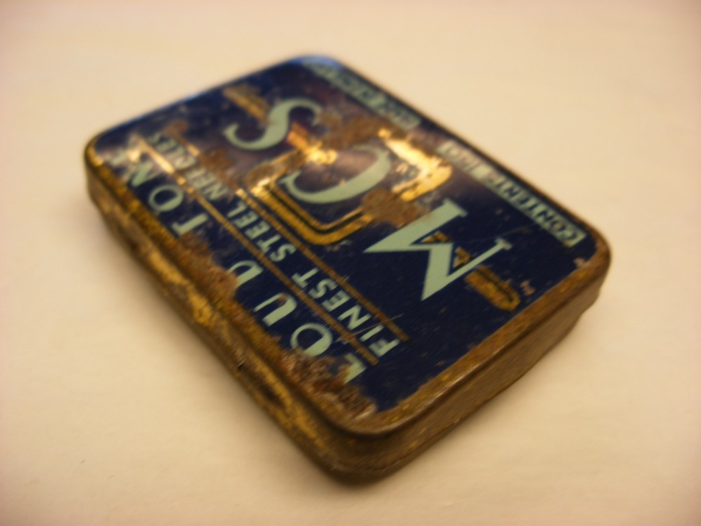 Phonograph Victrola Gramophone Needle Tin - MCS - Loud Tone - Empty