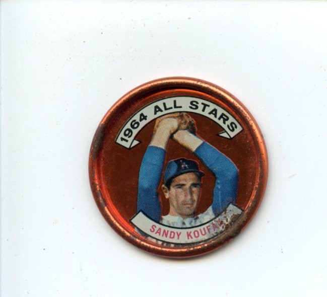 1964 Topps Baseball Coin #159 Sandy Koufax All Star