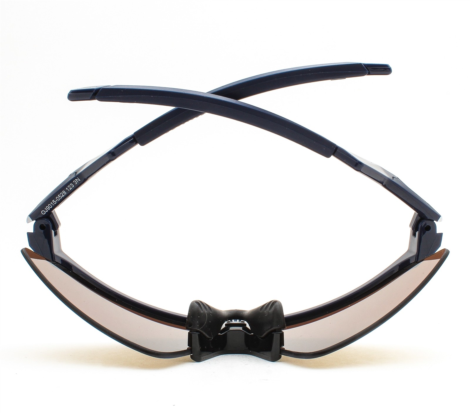 Oakley Youth Fit Sunglasses OJ9015-0528 Resistor Sweep Blue Gold Mirror Kid Size